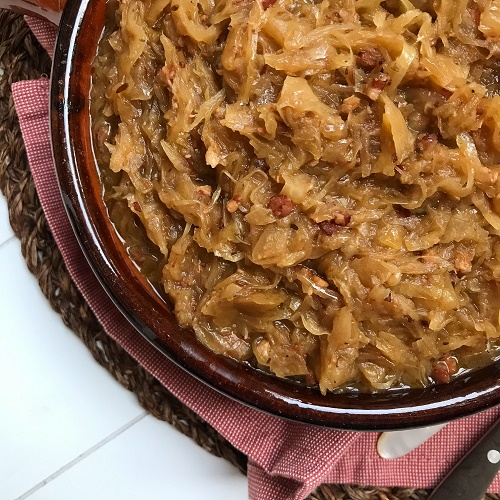 schlotziges Speck- Sauerkraut