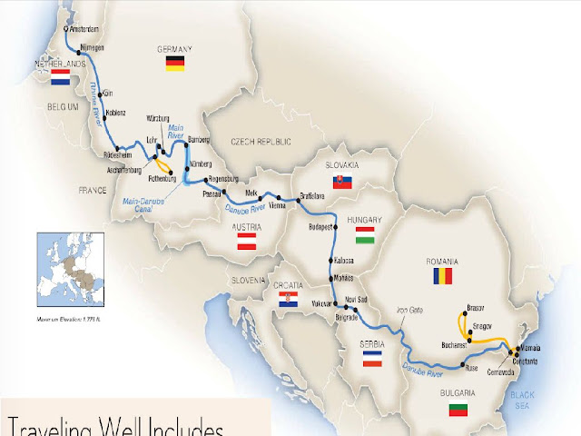 Europe River Cruise Map 