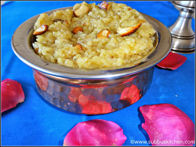 Sweet Rice Pongal / Sakkarai Pongal