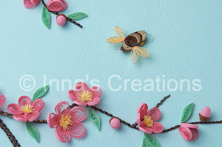 Quilled bumble-bee