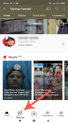 Membuat Video Shorts YouTube Melalui Android