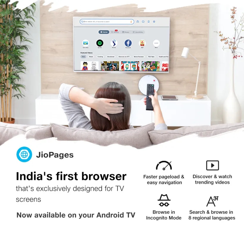 JioPages for Android TV: how to download and install Jio Pages web browser on Android TV