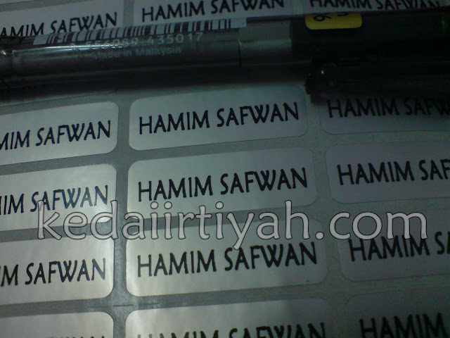 tempah sticker murah label nama kahwin produk product perniagaan bisnes majlis bulat biasa gold silver transparent lutsinar