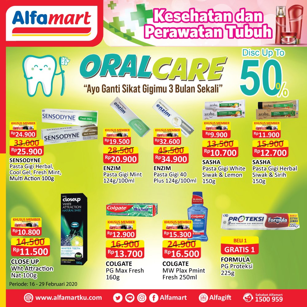  Promo Alfamart  16 29 Februari 2022 Pasta dan Sikat Gigi Murah