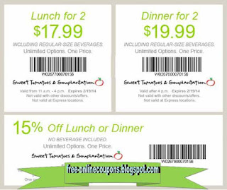 Free Printable Sweet Tomatoes Coupons