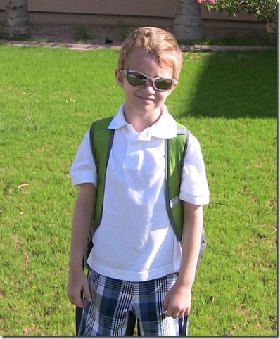 Christian's first day of 1st grade