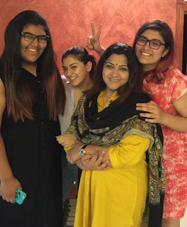 Hansika Selfie With Khushboo Family Photos