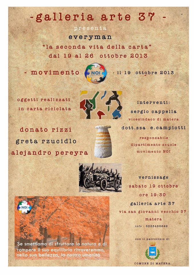 Matera: Mostra "Everyman - La Seconda Vita Della Carta"