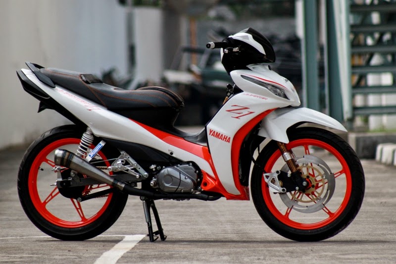 Modifikasi motor yamaha jupiter z1 putih