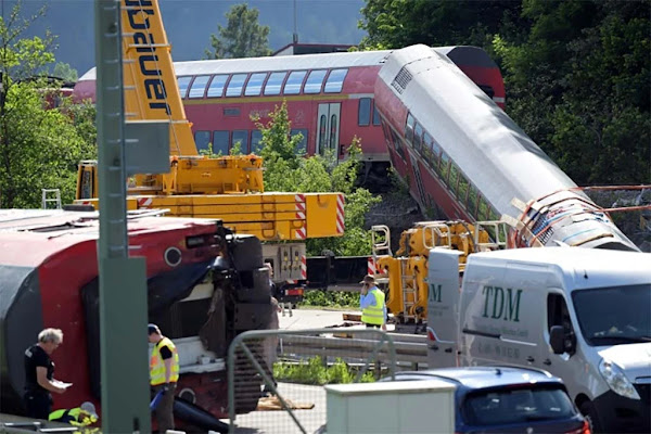 Déraillement d'un train dans les Alpes allemandes : 5 morts et 44 blessés, selon un nouveau bilan