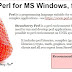How to install PERL on windows and How to run PERL script on windows