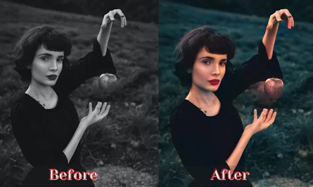 How to Color Black & White Photo