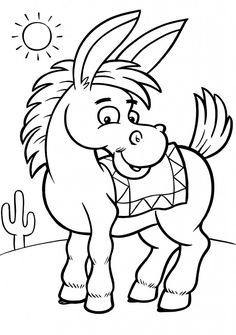 Get free and printable little horse coloring pages