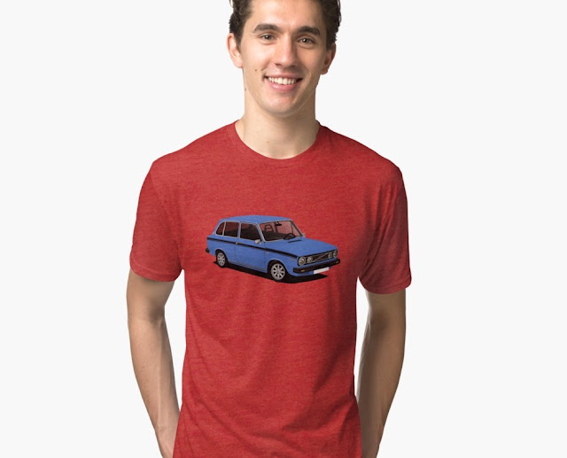 Retro DAF 66 1300 Marathon Combi - t-shirt