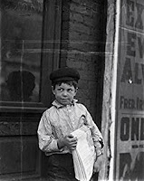 A Child Worker in 1910s, photograph by Lewis Hine.