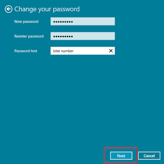 Reset window 10 password