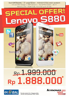 Special Price Lenovo S880 Rp. 1.888.000