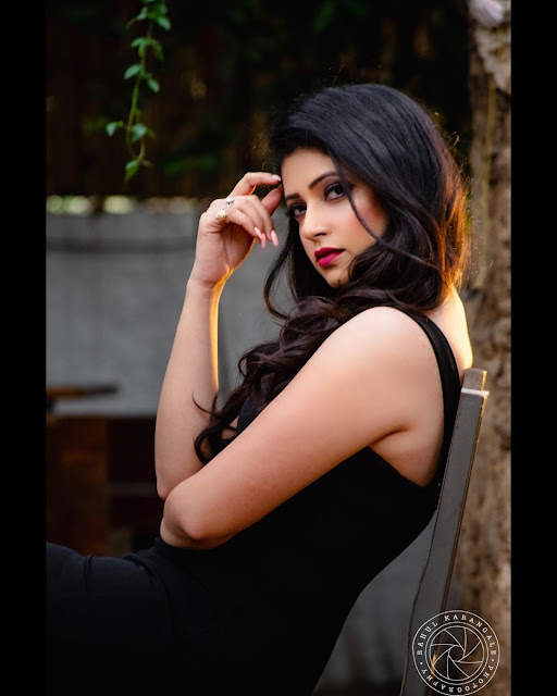 Actress Pallavi Gowda Latest Hot Pics In Black Outfits