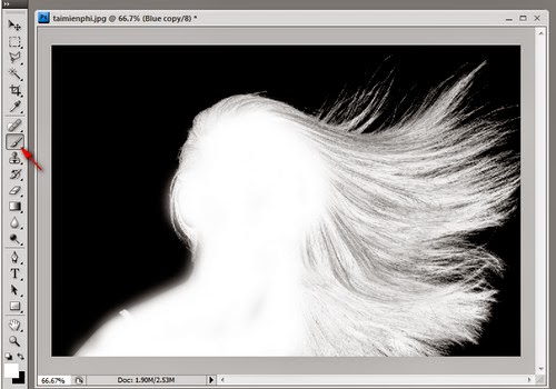 Hướng dẫn tách tóc trong Photoshop