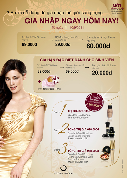 Oriflame - Ưu đãi dành cho sinh viên