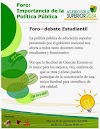 Foro Importancia de la Política Pública 