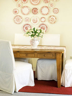 Dining Room Wall Decor With Plates