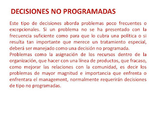  No programadas