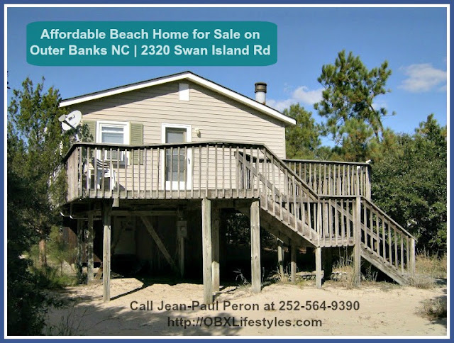 Going home to this 2 bedroom Outer Banks NC beach cottage for sale is already an adventure in itself since it is located in the 4-wheel-drive area of Carova Beach.