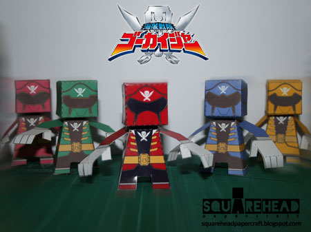 Kaizoku Sentai Gokaiger Paper Toys