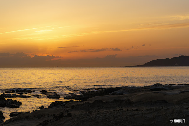 布良海岸（館山市）からの夕景