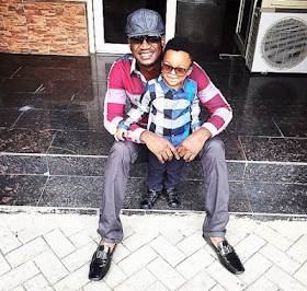 Paul Okoye and son