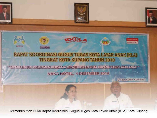 Hermanus Man Buka Rapat Koordinasi Gugus Tugas Kota Layak Anak (KLA) Kota Kupang