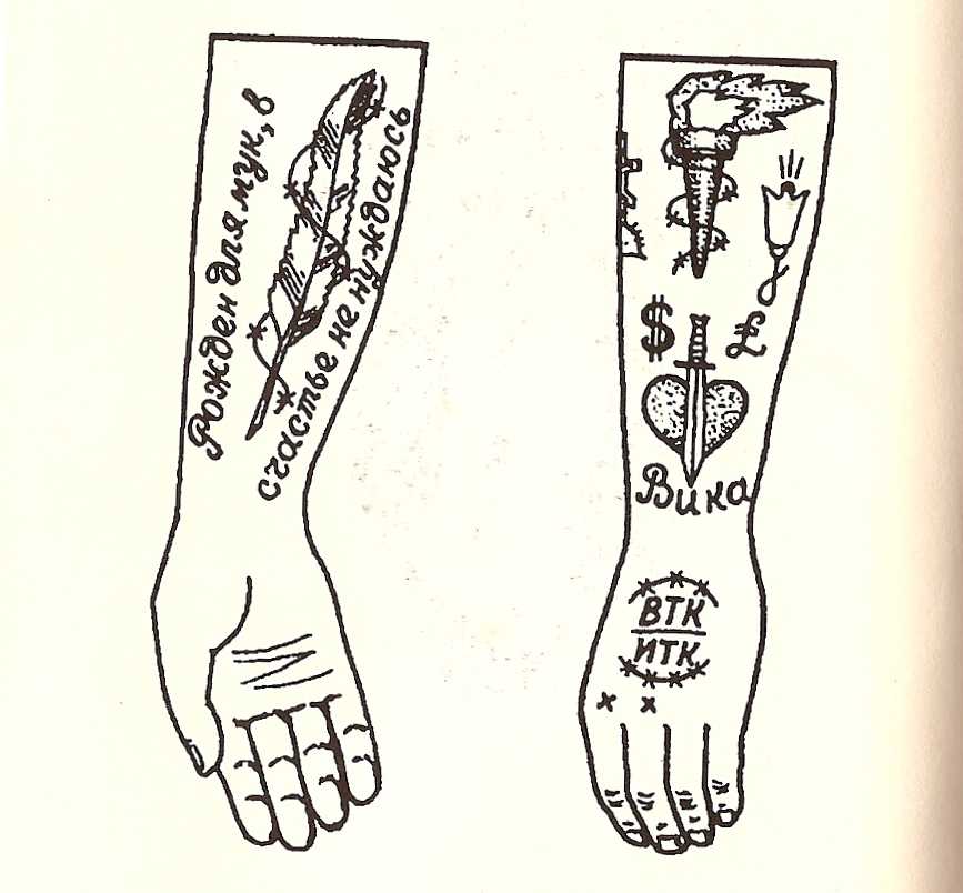 Sergei Vasiliev - Russian Criminal Tattoo Encyclopedia Print No.18 russian 