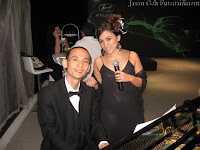 Singer and Pianist by the grand piano