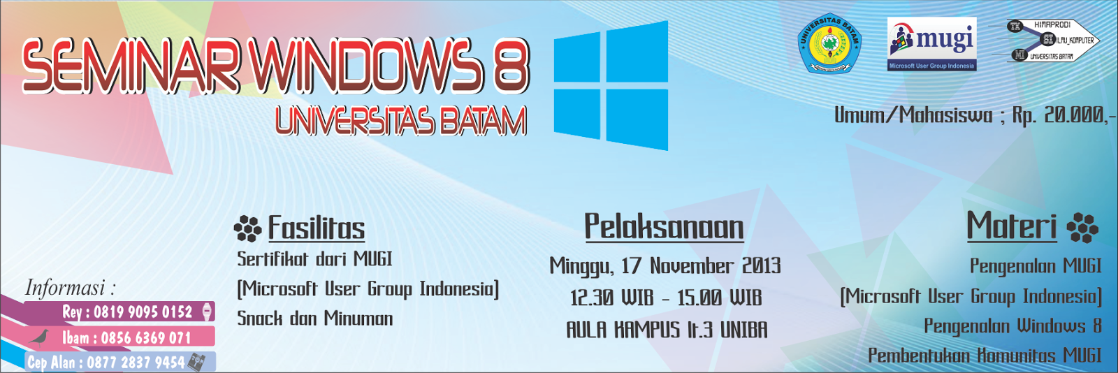  Seminar Windows 8 Universitas Batam EveryDay