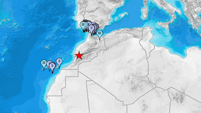  Terremotos de Marruecos sentidos en Canarias y Andalucía