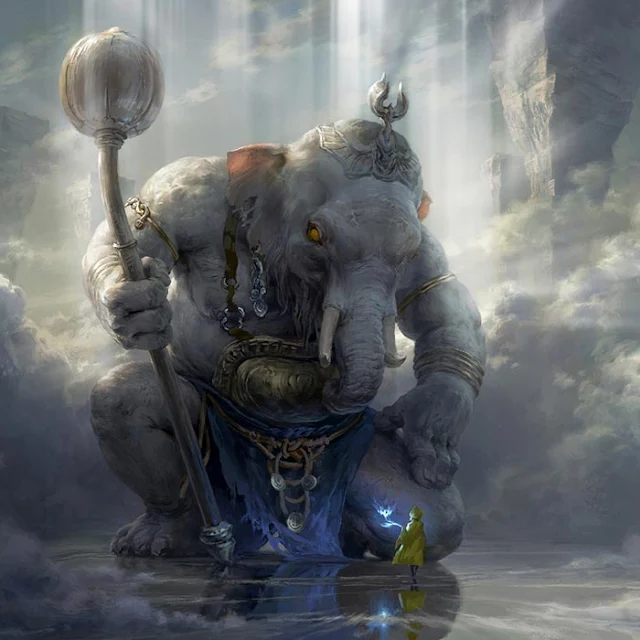 White Elephant in Heaven Landscape Wallpaper Engine