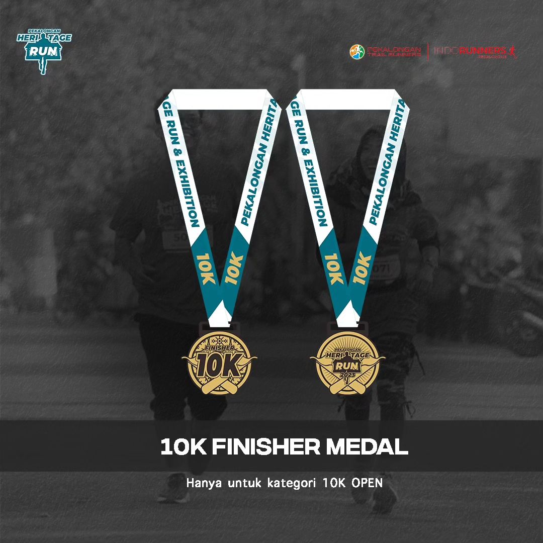 Medali 10K 🏅 Pekalongan Heritage Run 2023