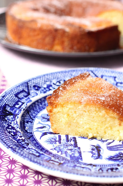 gateau cake fleurs de sureau citron