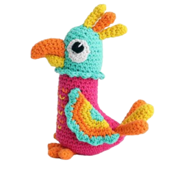 Loro amigurumi patrón gratis