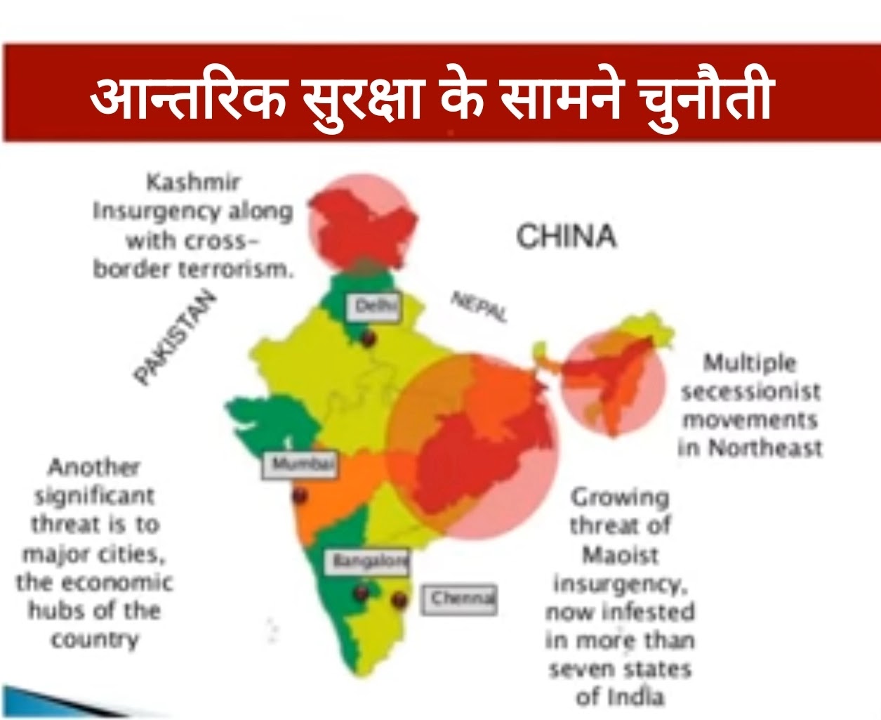 आंतरिक सुरक्षा क्या है? इसमे क्या क्या शामिल हैं? आंतरिक सुरक्षा की चुनौतियां क्या है? आंतरिक सुरक्षा व्यवस्था को बनाये रखने के उपाय क्या है?