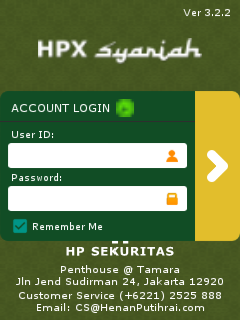 Hpx syariah login page