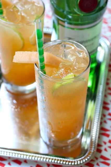 southern cantaloupe limeade with Tanqueray gin