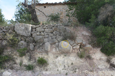 GR-7 LA RIBA A CABRA DEL CAMP, punt de retrobament amb el camí original del GR-7 a l'entrada de Lilla