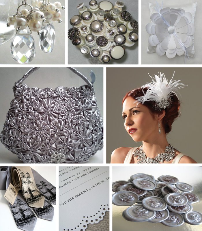 Inventing Weddings Etsy Handmade Wedding Inspiration A Heart of Silver