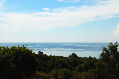 Utsikt över havet på Hanö. Juli 2018