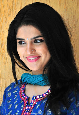 Deeksha Seth Cute in Blue Chudithar Latest Stills