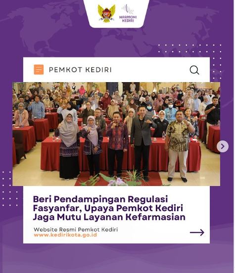 Pemkot Kediri Tingkatkan Mutu Pelayanan Kefarmasian Melalui Pendampingan Regulasi