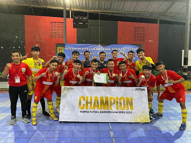 Gulung Temanggung, Tim Futsal Kebumen Raih Emas di POPDA Tk Karesidenan Kedu