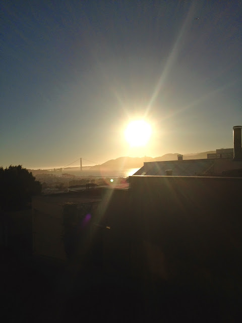 Sunset over Golden Gate Bridge, June 2014 by BK Mair